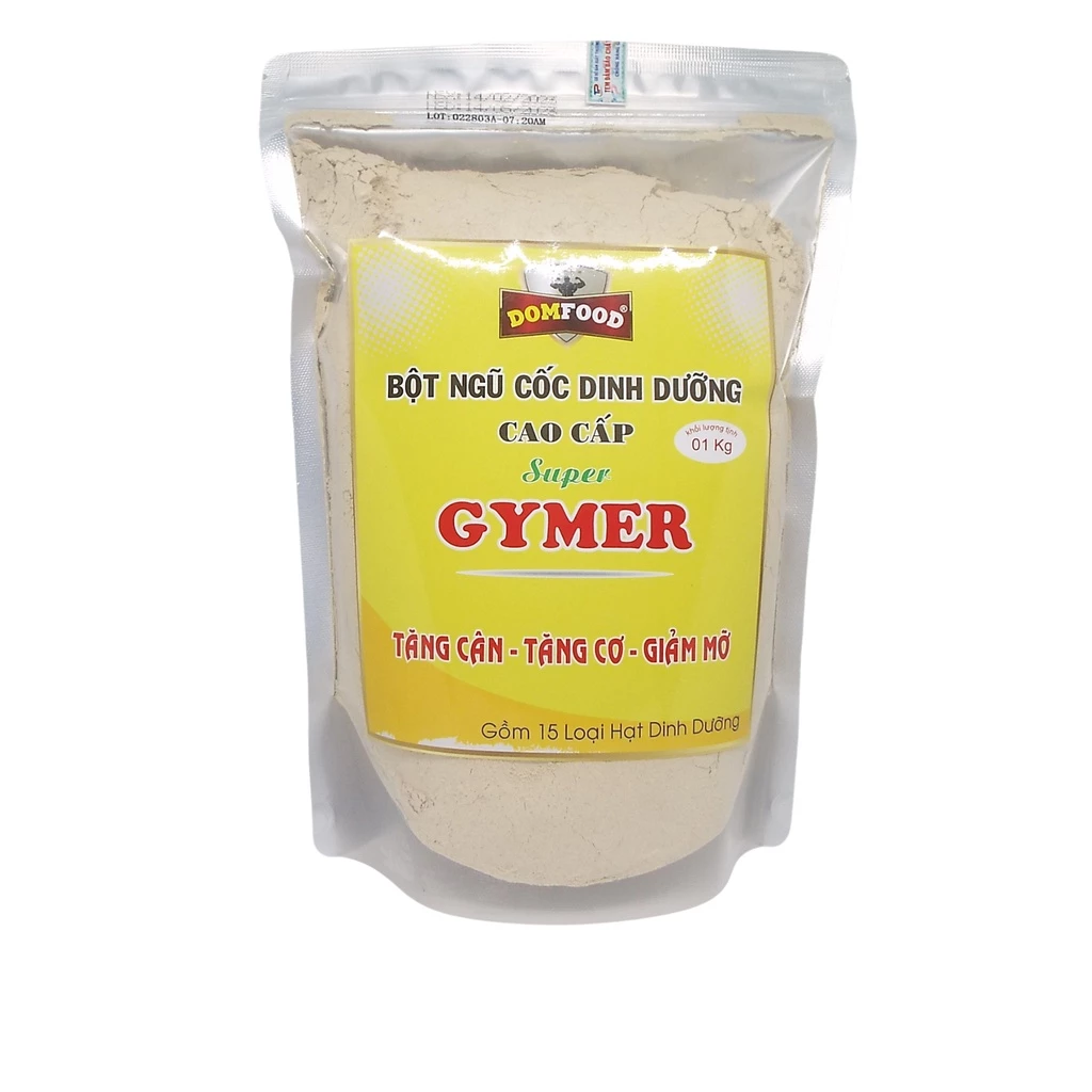 Ngũ cốc tăng cân tăng cơ tập gym 15 loại hạt Domfood túi 1 kg