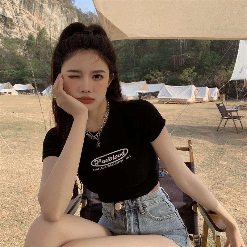 [RẺ VÔ ĐỊCH] Áo ba lỗ croptop logo Padblood nữ -Thun kiểu dáng ôm body cá tính vintage bánh bèo sexy