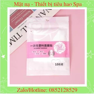 Mặt nạ nilon ủ mặt, màng ni lông ủ tê spa gói 100 miếng