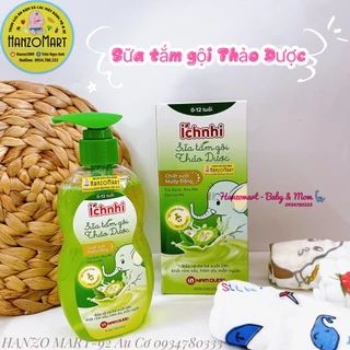 Sữa tắm gội thảo dược Ích Nhi cho bé chai 200ml cho bé