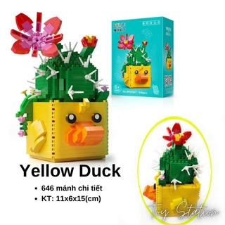 ĐỒ CHƠI LẮP RÁP MÔ HÌNH CHẬU CÂY YELLOW DUCK 646 CHI TIẾT