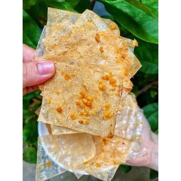 Bánh tráng muối tỏi ghiền