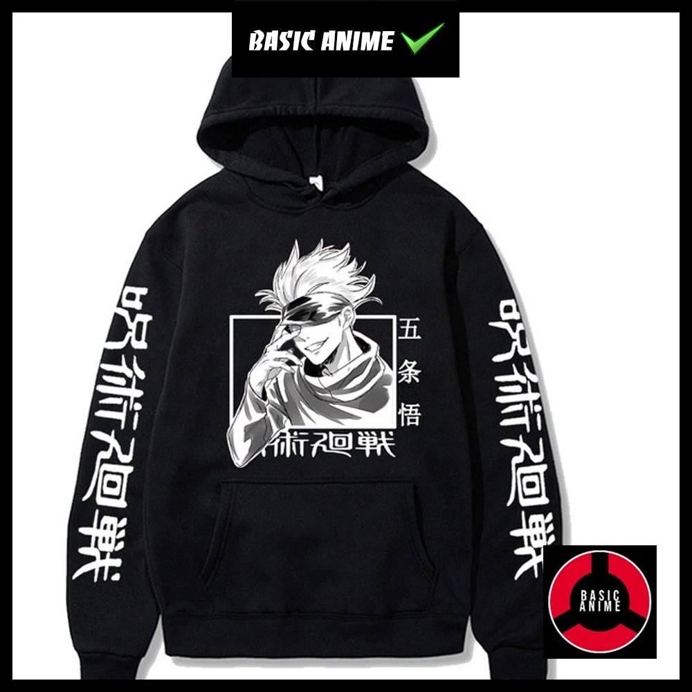 Ao Hoodie in hình Anime Jujutsu Kaisen Gojo Satoru độc đẹp