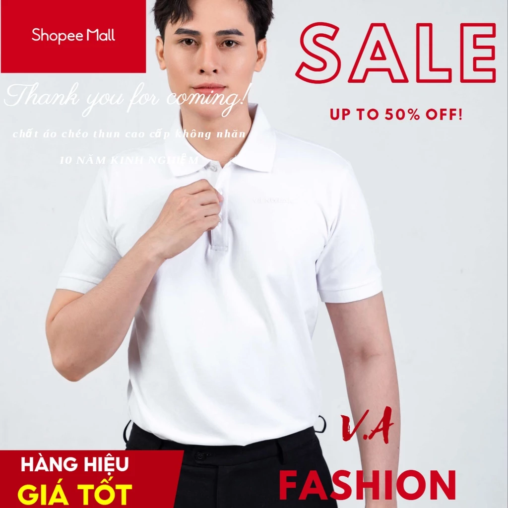 Áo Thun Polo Nam Vải Cotton Bông Sợi Dệt Tự Nhiên Xuất Xịn, chuẩn Form Thương Hiệu Mr Twins