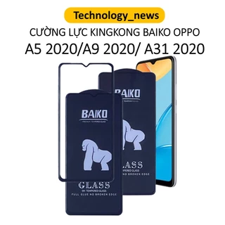 Kính cường lực KingKong Baiko Oppo A9 2020/ A5 2020/ A31/ A8/ A5s siêu cứng siêu mượt full màn hạn chế bám vân tay