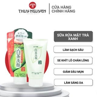 Sữa rửa mặt trà xanh Rohto Nhật Bản 120g cho da dầu mụn