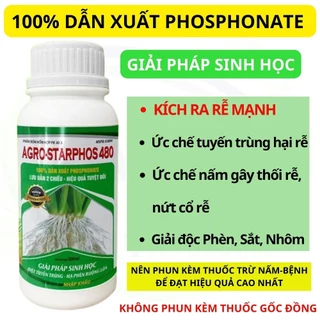 [10 Chai] Lân 2 chều AGRO-STARPHOS 480 500ML - Kích ra rễ mạnh - đẻ nhánh nhiều - ức chế tuyến trùng và nấm hây thối rễ