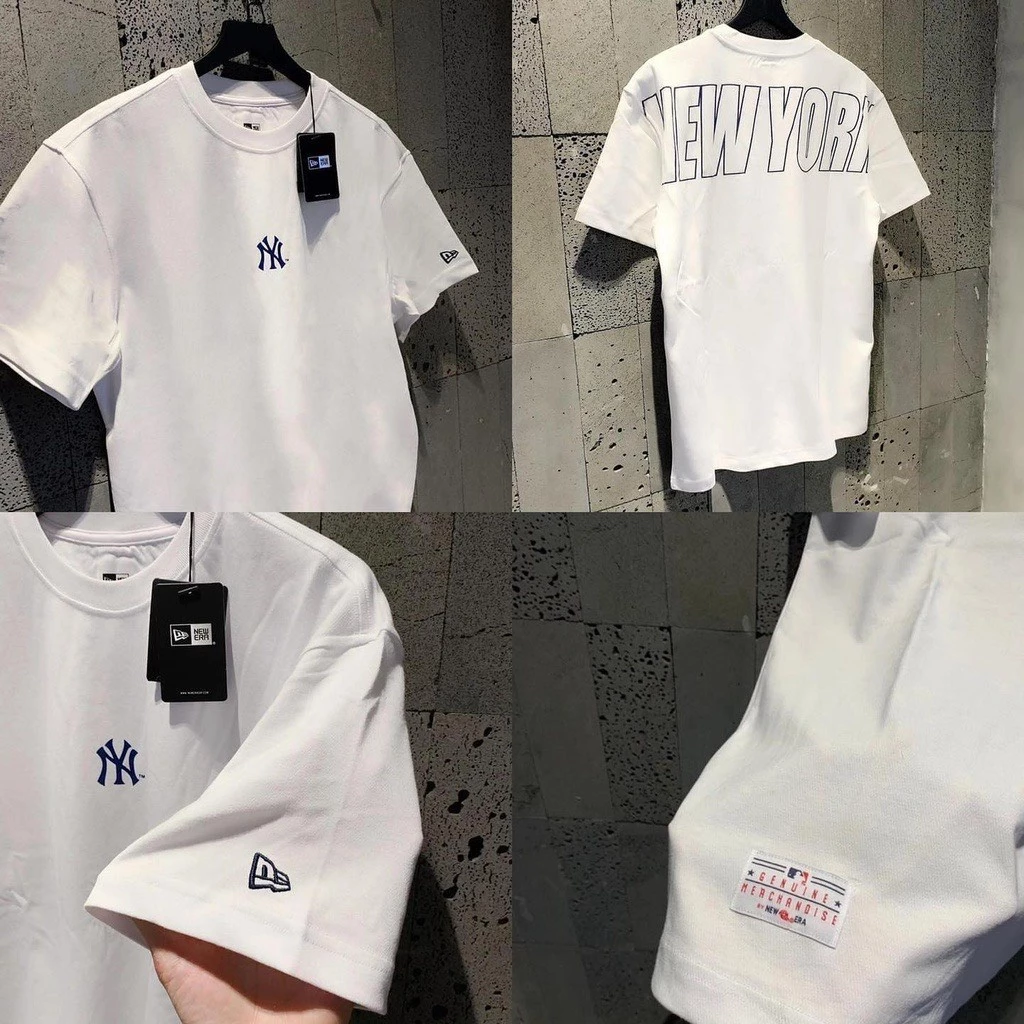 Áo Thun MLB, Áo Phông Nam Nữ NY  Basic, Phông Tay Lỡ From Rộng Unisex Chất Liệu Cotton 100% thoáng mát thấm hút mồ hôi