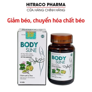 Viêm giảm cân thảo dược Body Sline chiết xuất lá sen, trà xanh, quả bứa giúp chuyển hóa chất béo, giảm béo - Chai 30v