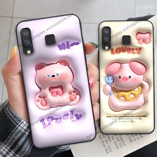 Ốp lưng Samsung A8 STAR / Samsung A9 Star heo vàng, gấu dâu lotso xinh xắn cute giá rẻ