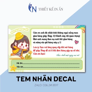 100 Nhãn dán, tem decal có keo sẵn cám ơn shiper, Quay Video Kiểm Tra Đơn Hàng mẫu 1