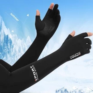 Bao tay chống nắng, găng tay chống nắng dài ngắn Sport hở ngón chống tia UV UPF50+ chống trơn