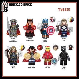 Captain America Đội trưởng Mỹ và Ultron Đồ chơi Lắp ráp Minifigure Siêu Anh Hùng TV6201