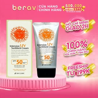 Kem chống nắng 3W Clinic UV Sunblock Cream SPF 50+ PA+++ 70 ml - VÀNG