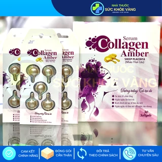 Collagen Amber (viên bôi), Colagen, Serum Collagen Giúp Da Căng Mịn, Trắng Sáng, Chống Lão Hoá Cho Làn Da Phụ Nữ