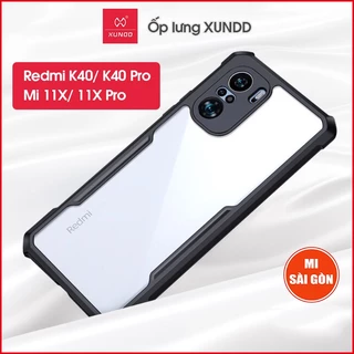 [Hỏa Tốc HCM] Ốp lưng XUNDD Redmi K40 / K40 Pro / Mi 11X / 11X Pro - Mặt lưng trong, Viền TPU, Chống sốc