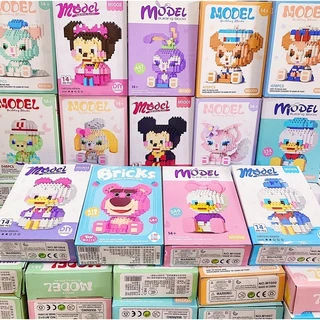 Đồ Chơi Lắp Ráp Nhân Vật Hoạt Hình Mickey, Stella, Donald MODEL Cute Giá Rẻ