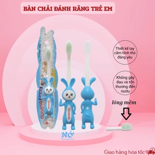 (Giao màu ngẫu nhiên) Bàn chải đánh răng trẻ em hình thỏ