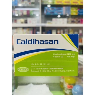 Caldihasan - 30 viên - viên uống bổ sung calci và Vitamin D3