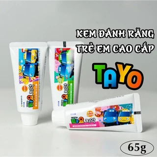 Kem đánh răng trẻ em cao cấp TAYO hương trái cây (5vị dưa gang,trái cây,dâu,cam, dứa) 65g