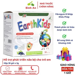 Cốm EarthKids, hỗ trợ phát triển não bộ cho trẻ, bổ sung DHA, tăng cường sức đề kháng (hộp 30 gói x 3g)