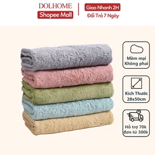 Khăn mặt cotton Dolhome mềm mại thấm hút nước kích thước 30x50cm - 21600