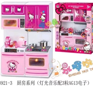 Hộp đồ chơi nhà bếp tí hon Hello Kitty (dùng pin có nhạc, đèn)