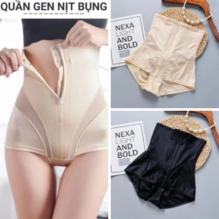 Quần Gen Nịt Bụng Cạp Cao Khóa Kéo Chống Cuộn Nâng Mông - Mặc Váy Không Lộ Không Cộm Định Hình Vòng Eo Tự Tin Khoe Dáng