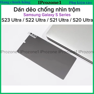 Dán dẻo chống nhìn trộm full màn cong cho Samsung S24 Ultra ,S23 Ultra , S23,S22 Ultra, S21 Ultra , S10 Plus , S20 Ultra