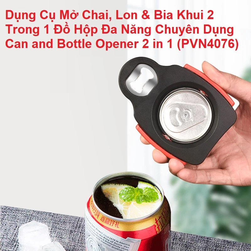 Dụng Cụ Mở Chai, Lon & Bia Khui 2 Trong 1 Đồ Hộp Đa Năng Chuyên Dụng Can and Bottle Opener 2 in 1 (PVN4076)