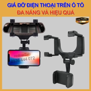 [ĐA NĂNG] Giá đỡ điện thoại trên ô tô , giá kẹp treo smartphone gắn gương chiếu hậu, cây đỡ điện thoại trên oto xe hơi