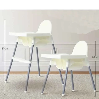 GHẾ ĂN DẶM CHILDHOOD - PHIÊN BẢN CẢI TIẾN HOÀN HẢO TỪ IKEA ANTILOP, 2 CHẾ ĐỘ CHÂN, KÈM MẶT BÀN