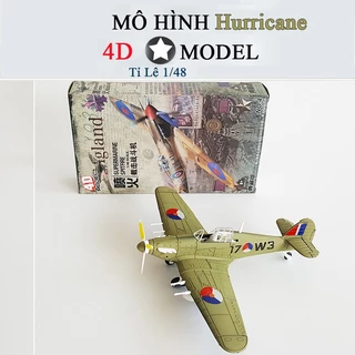 Mô hình lắp ghép 4D Máy Bay Hurricane tỉ Lệ  1:48