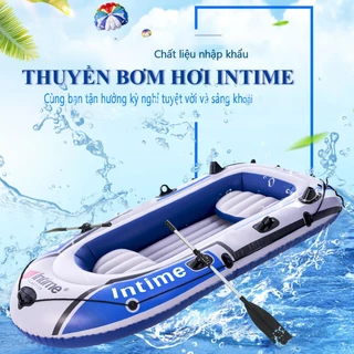 Thuyền bơm hơi INTIME chính hãng tải trọng tới 330kg- Xuồng hơi câu cá cho 2-5 người chất liệu PVC cao cấp