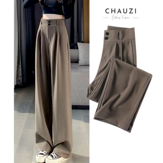 Quần ống suông Culottes Chauzi cạp cao Gen bụng tôn dáng phong cách hàn quốc QN 02