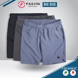 Quần đùi nam thể thao BIG SIZE FASVIN Từ 80 Đến 120KG vải co giãn mềm mát DS23560.HN