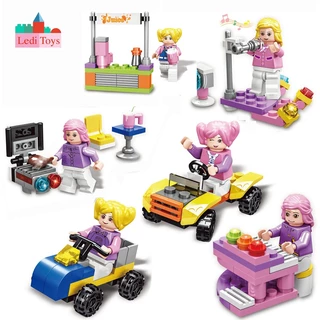 Đồ chơi lắp ráp mô hình mini cho bé gái sáng tạo - Ledi Toys phát triển tư duy