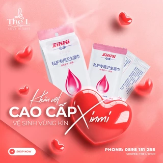 Khăn ướt cao cấp vệ sinh vùng kín Xinmi