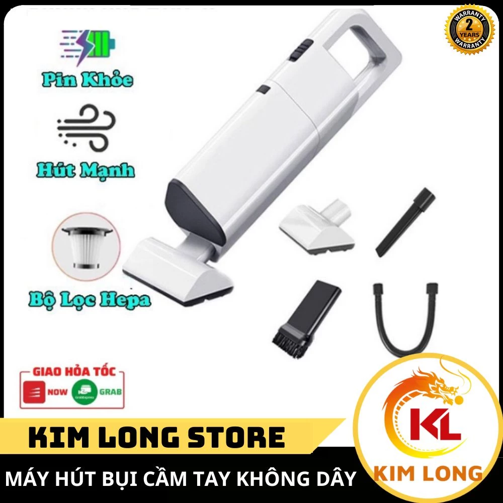 Máy hút bụi cầm tay không dây AIKESI LB-8001 - mini đa năng cho gia đình pin sạc hút giường đệm nệm sofa xe hơi