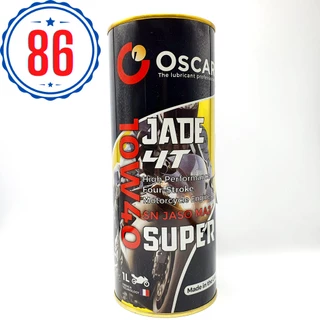 Nhớt tổng hợp 100% Oscar Jade 10W40 dành cho xe số, côn tay- Sản xuất tại U.A.E