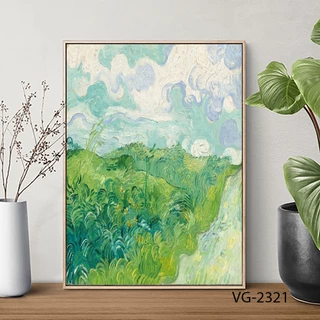 Tranh treo tường canvas decor phòng khách phòng ngủ chủ đề tranh Vangogh kích thước 20x30cm