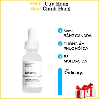 Serum Cấp Ẩm, phục hồi  da The Ordinary Hyaluronic Acid 2%+ B5, Chống Lão Hoá, Căng Bóng Da 30ml