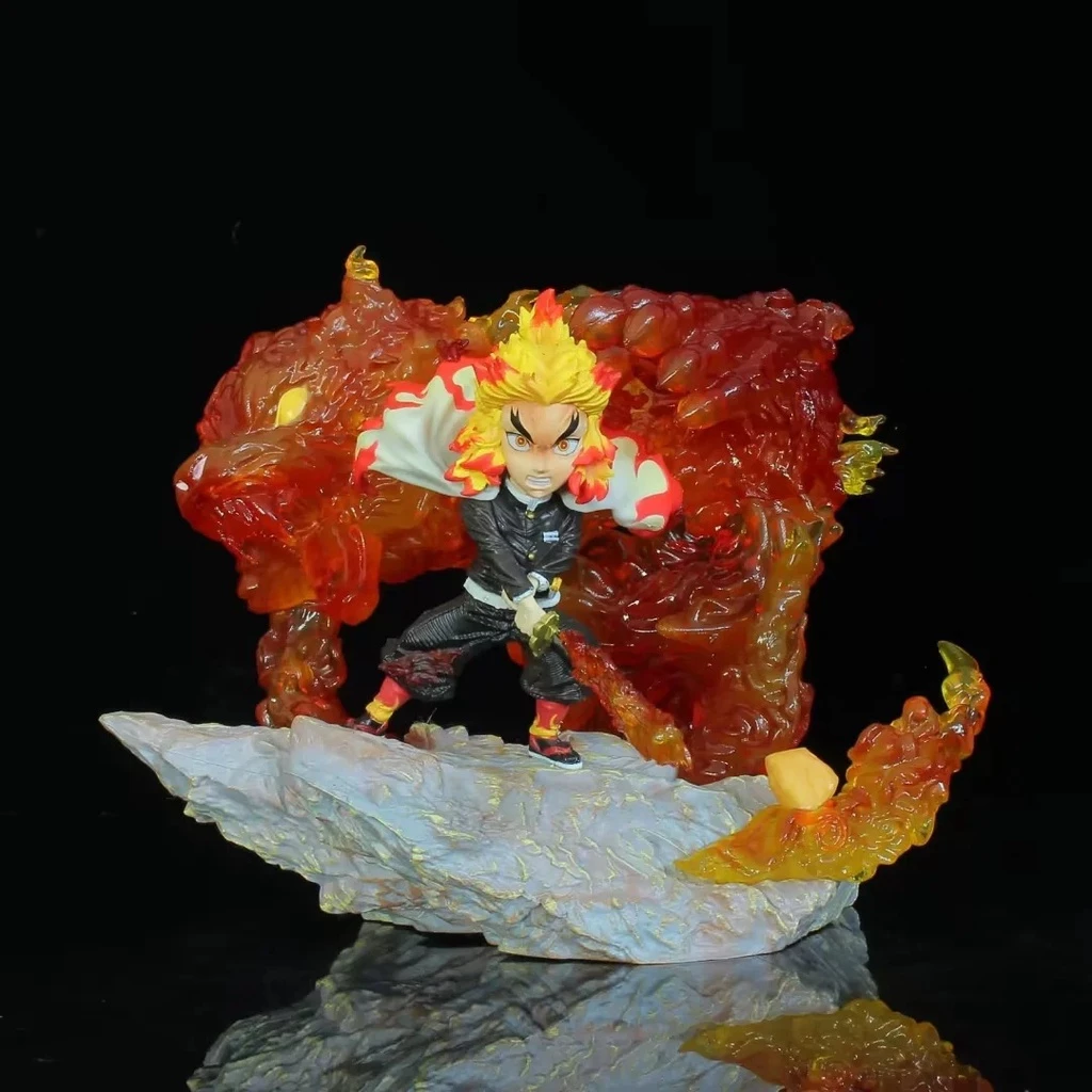 Mô hình nhân vật Viêm Trụ Rengoku Kyoujurou Kimetsu no Yaiba Thanh Gươm Diệt Quỷ cao 18cm