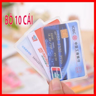 Combo 10 VỎ bọc thẻ ATM, thẻ nhân viên...