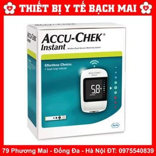 [mmol/L] Máy Đo Đường Huyết Accu-Check Instant Tặng Hộp Que Thử 25 Test + 10 Kim Lấy Máu