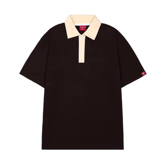 Áo thun polo trơn cổ điển phối cổ unisex form rộng