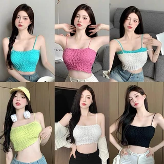 Áo Bra Nữ Xốp Nhún Dây Bún CropTop Cá Tính 587