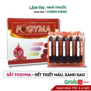 ✅(Chính Hãng) Sắt Fogyma 20 Ống 10ml Sắt Nước Bổ Sung Sắt Cho Phụ Nữ Đang Mang Thai Trẻ Em Hết Xanh Xao