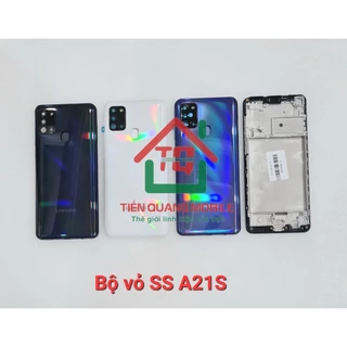 Bộ vỏ Samsung A21S (gồm lưng, sườn, xương, kính cam, nút bấm, khe sim), cáp vân tay Samsung A21S