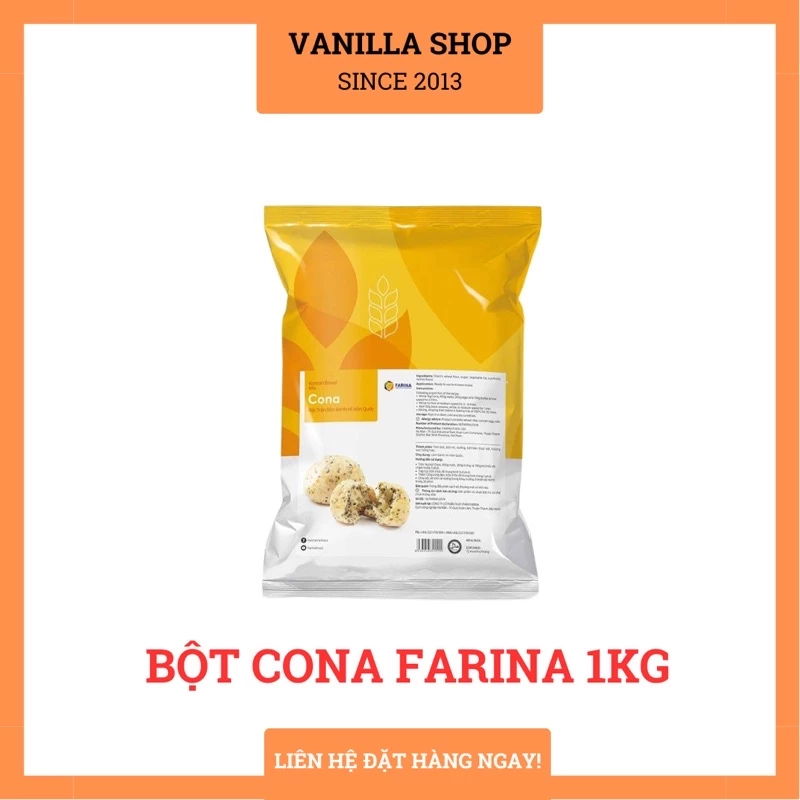 Bột bánh mì Hàn Quốc cona Farina 1kg